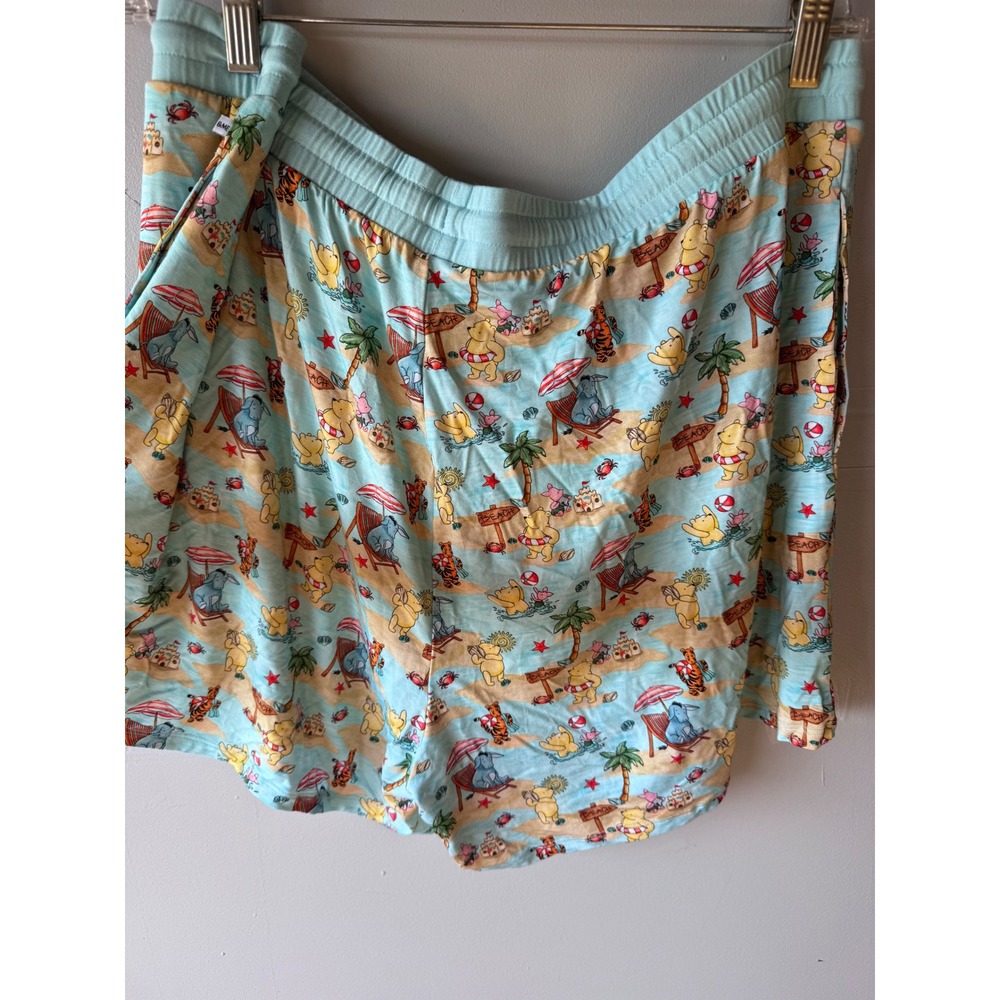 &Me Bamboo Baby Co Winnie the Pooh Beach Pajama Shorts Blue 3XL - Picture 5 of 5